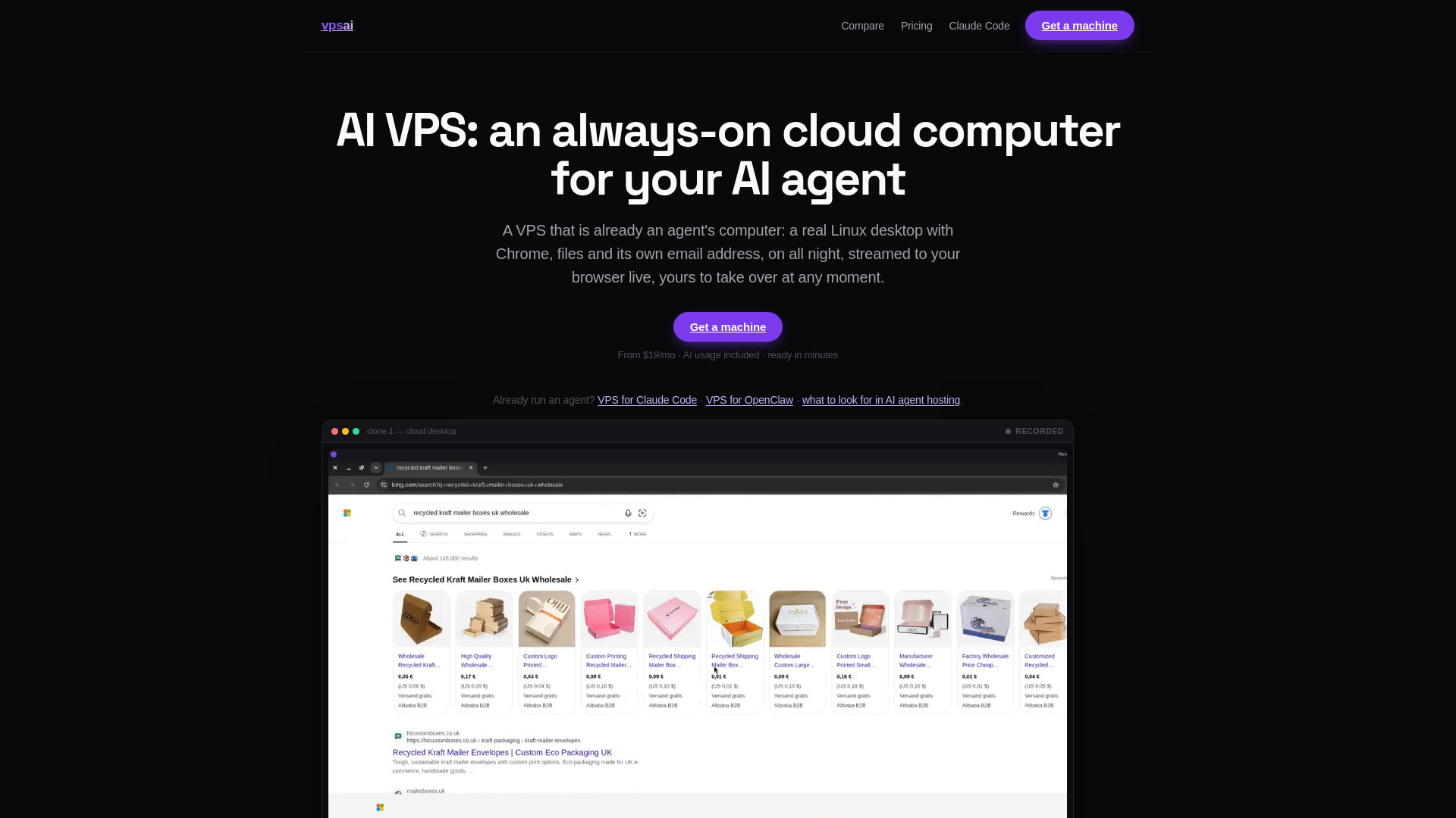 VPS AI screenshot