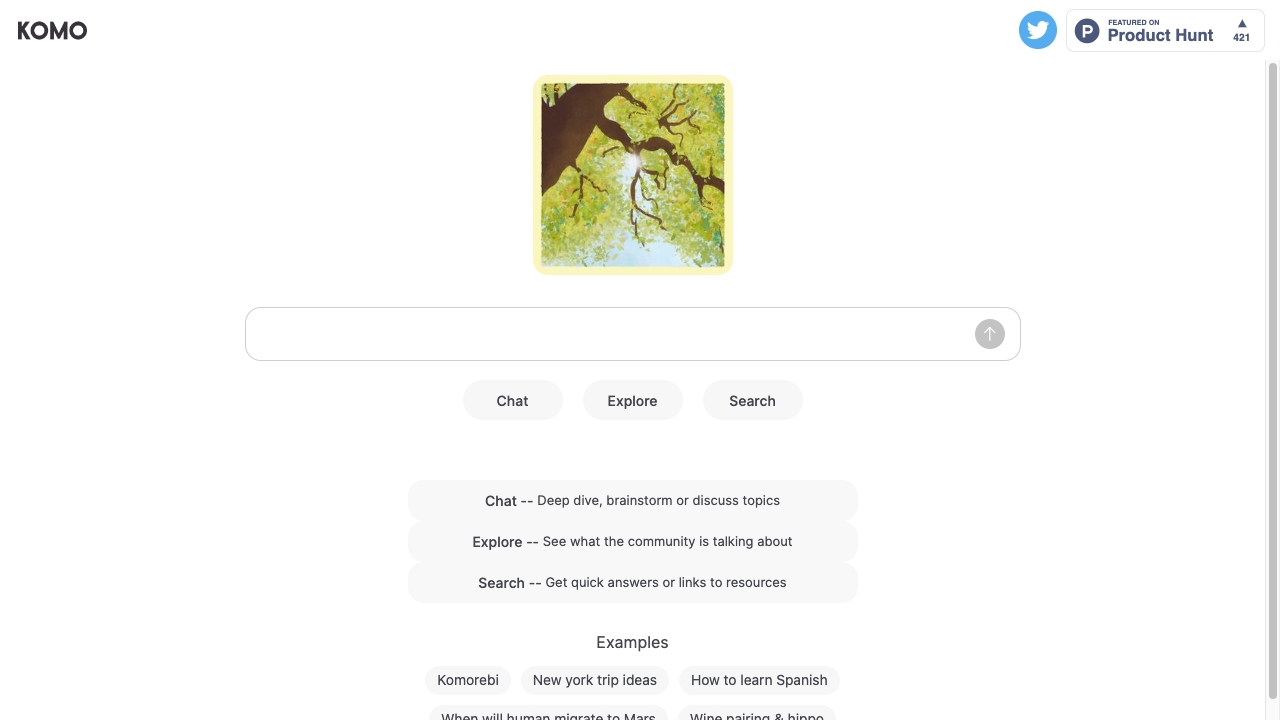 Komo Search screenshot