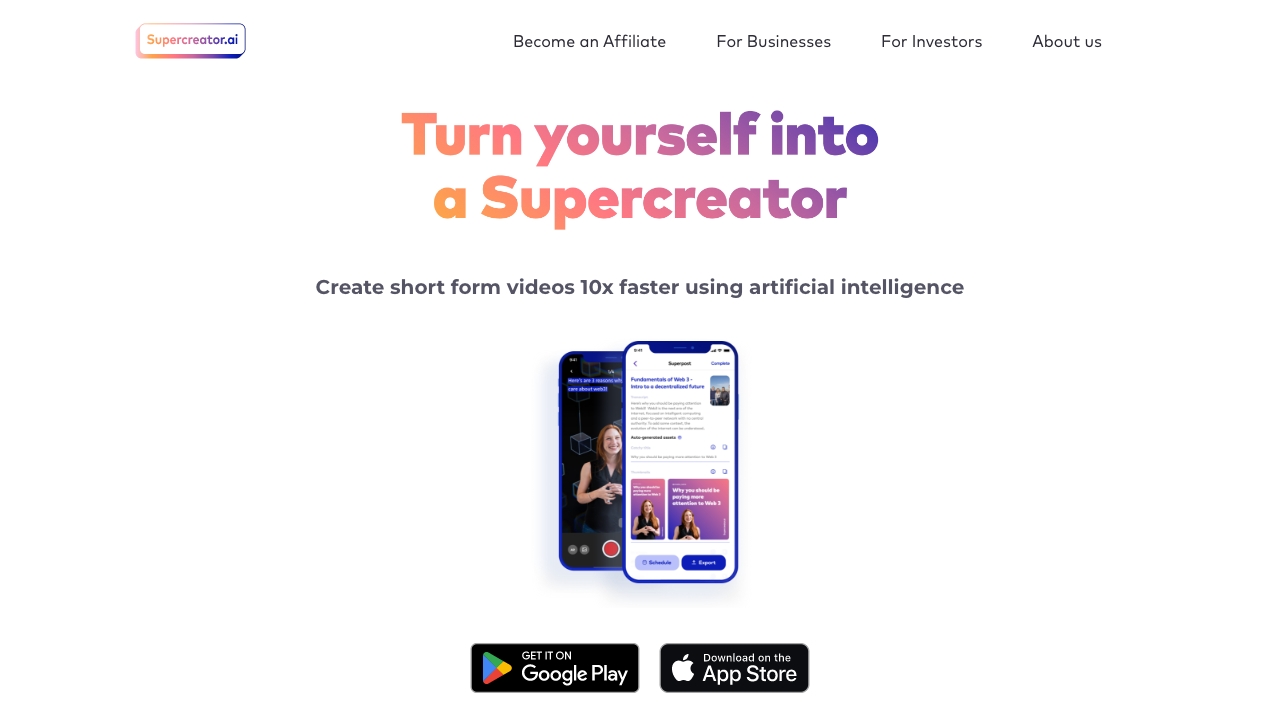 Supercreator.ai screenshot