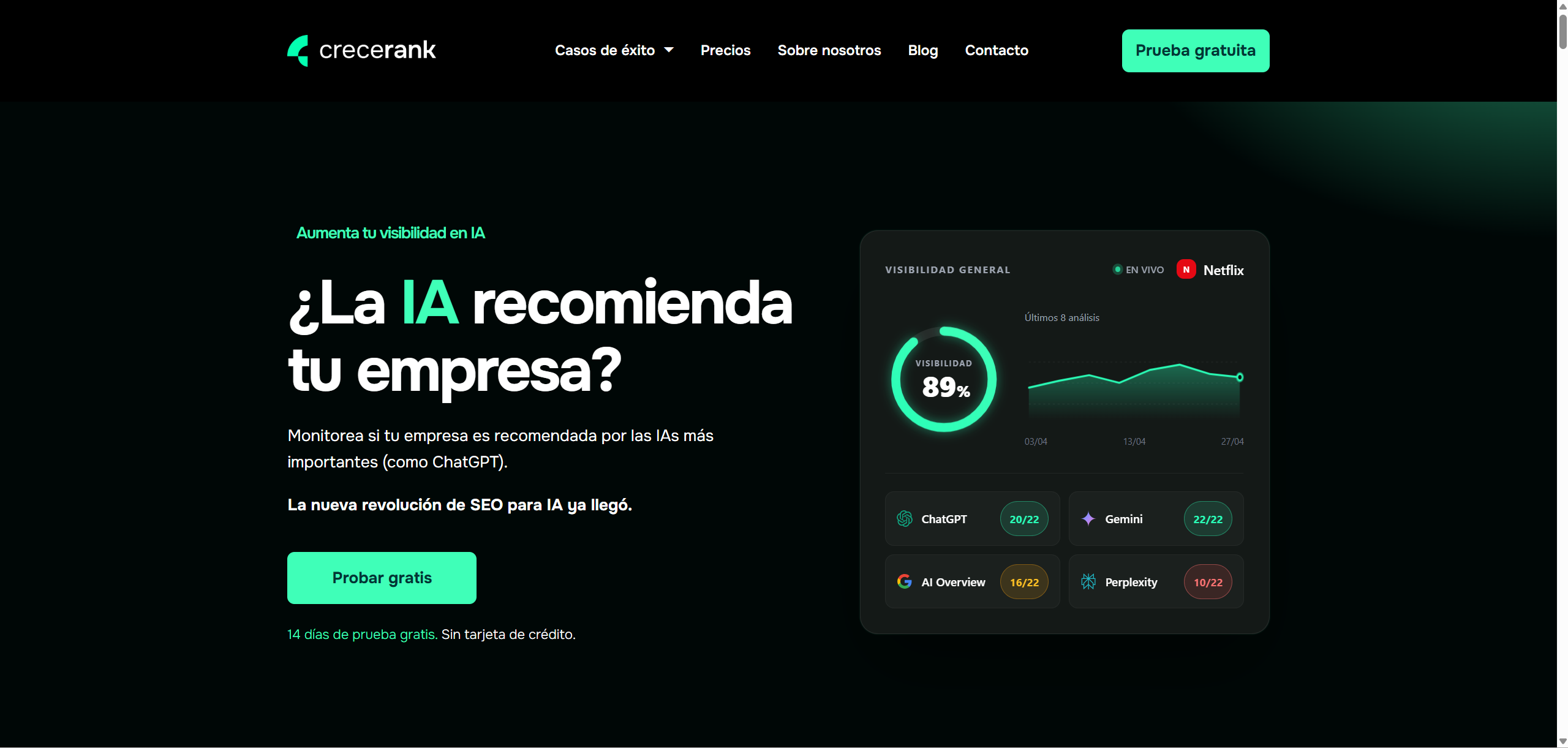 Crecerank screenshot