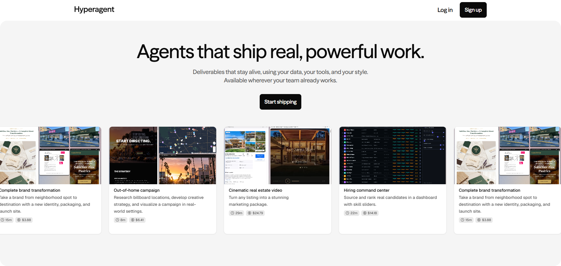 Hyperagent screenshot